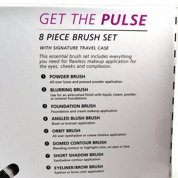 Macy's Makeup Brush Set - Black and Pink - Picture 6 of 9